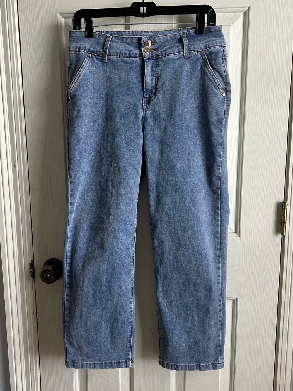 Bleu Straight Leg Jeans Blue Size 12P